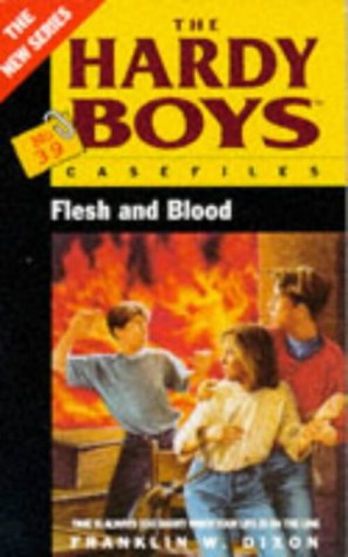 Book cover for "Flesh and Blood" by Franklin W Dixon
