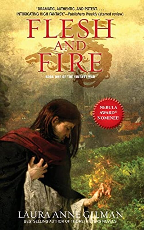 Book cover for "Flesh and Fire" by Laura Anne Gilman