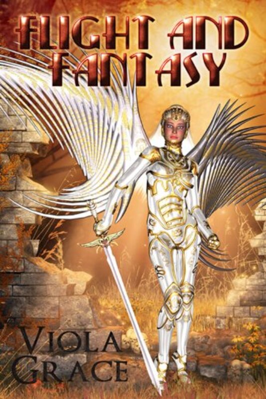 Book cover for "Flight and Fantasy" by Viola Grace