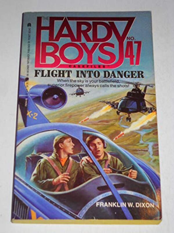 Book cover for "Flight into Danger" by Franklin W Dixon
