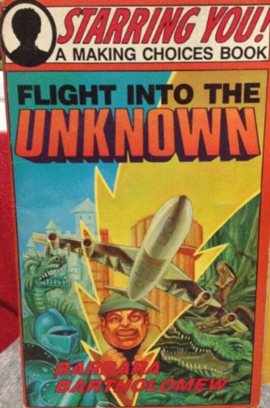 Book cover for "Flight into the unknown" by Barbara Bartholomew