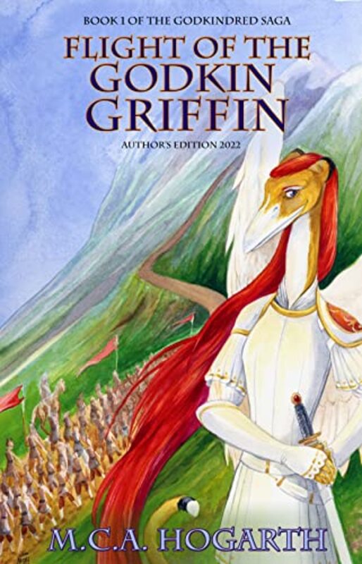 Book cover for "Flight of the Godkin Griffin" by MCA Hogarth