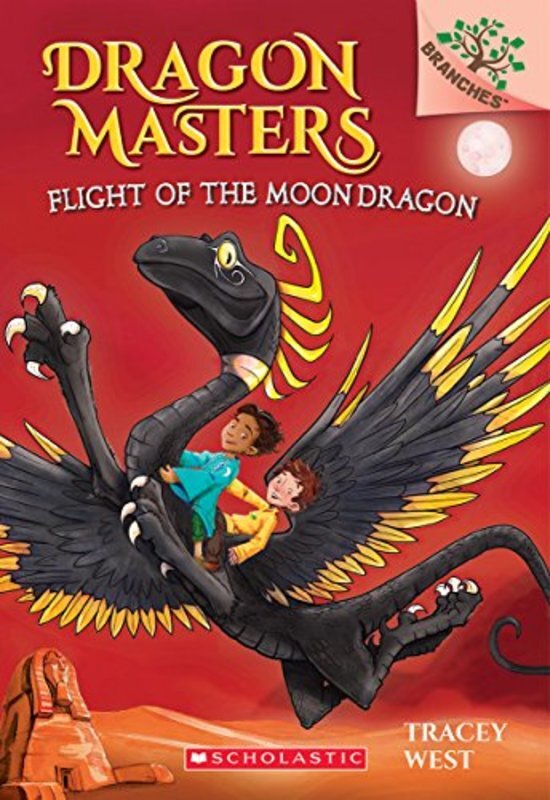 Book cover for "Flight of the Moon Dragon" by Tracey West