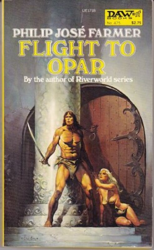 Book cover for "Flight to Opar" by Philip Jose Farmer