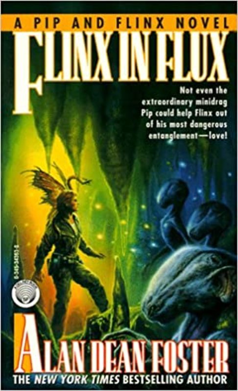Book cover for "Flinx in Flux" by Alan Dean Foster