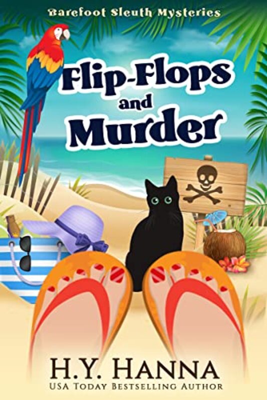 Book cover for "Flip-Flops and Murder" by HY Hanna