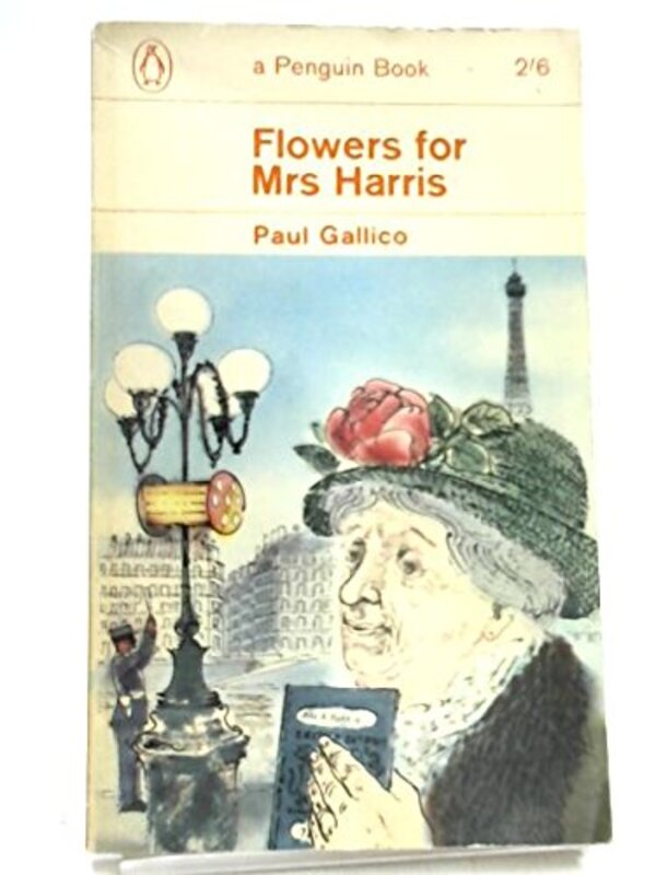 Book cover for "Flowers For Mrs. Harris" by Paul Gallico