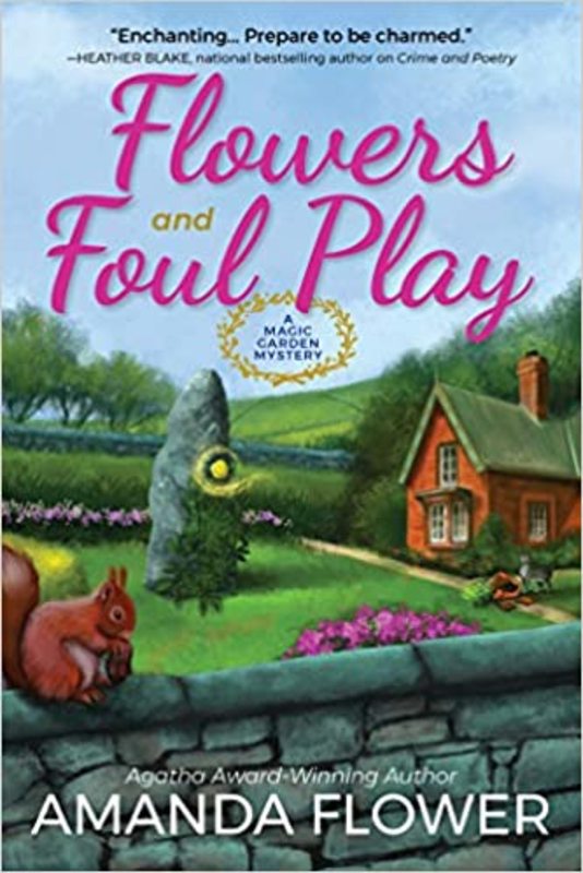 Book cover for "Flowers and Foul Play" by Amanda Flower