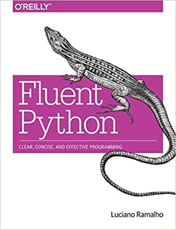 Book cover for "Fluent Python" by Luciano Ramalho