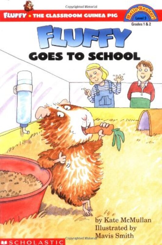 Book cover for "Fluffy Goes to School" by Kate McMullan