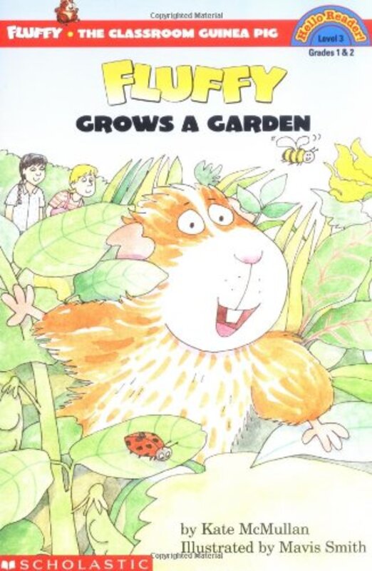 Book cover for "Fluffy Grows A Garden" by Kate McMullan