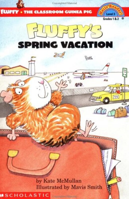 Book cover for "Fluffy's Spring Vacation" by Kate McMullan