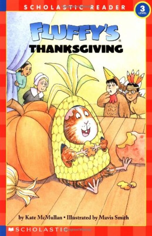 Book cover for "Fluffy's Thanksgiving" by Kate McMullan