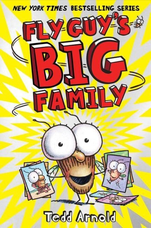 Book cover for "Fly Guy's Big Family" by Tedd Arnold