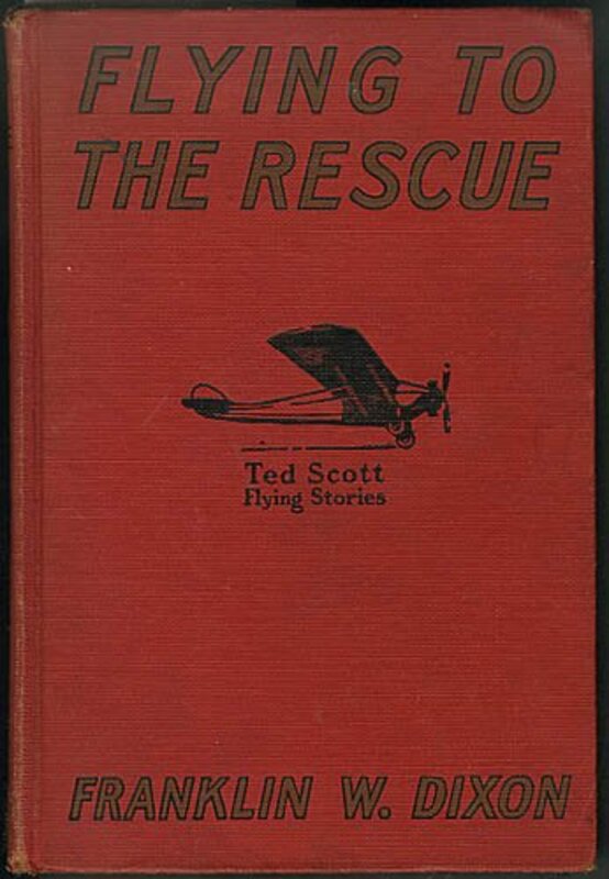 Book cover for "Flying to the Rescue" by Franklin W Dixon