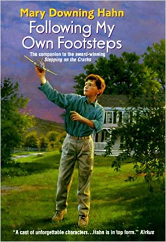 Book cover for "Following My Own Footsteps" by Mary Downing Hahn
