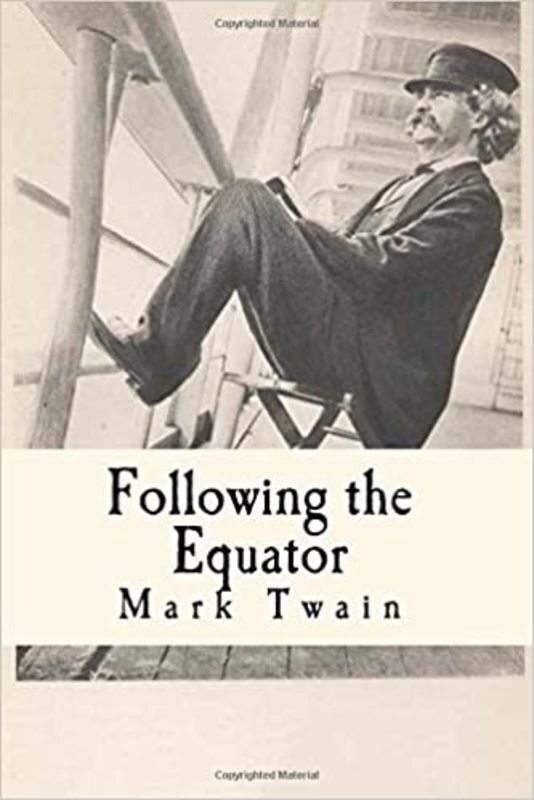 Book cover for "Following the Equator"