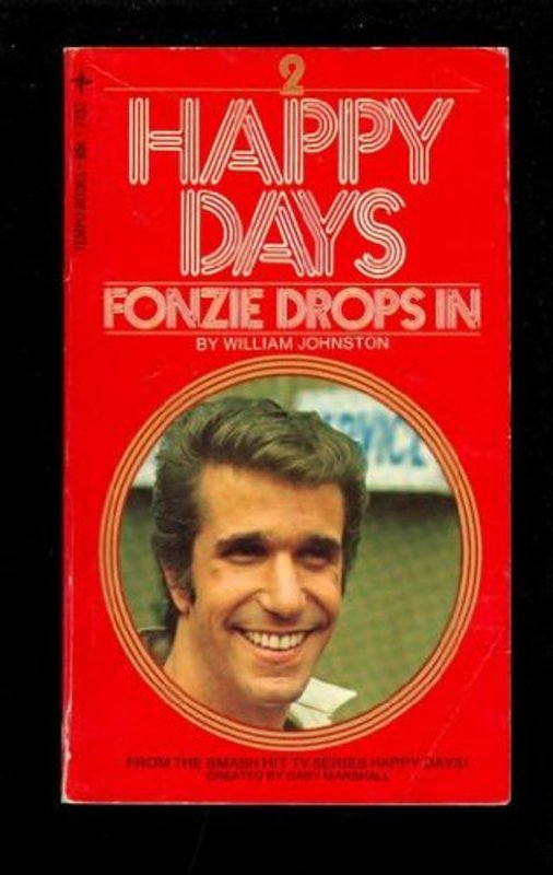 Book cover for "Fonzie Drops In" by William Johnston