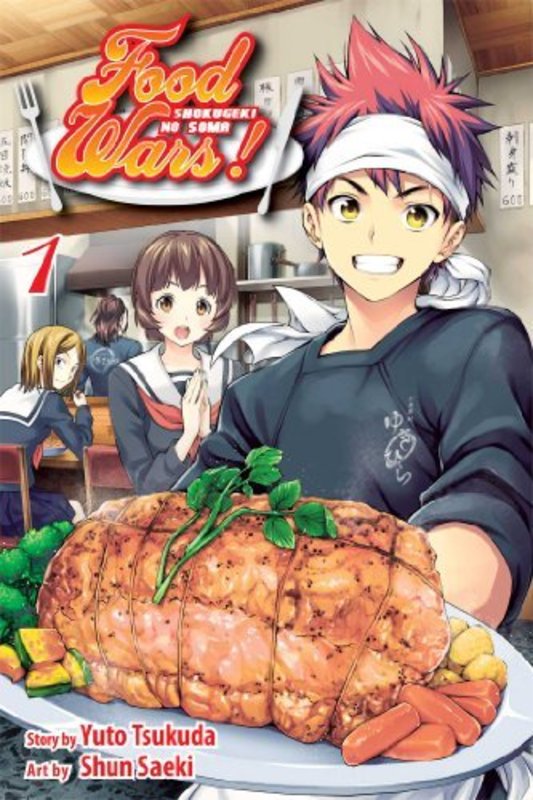 Book cover for "Food Wars!: Shokugeki no Soma, Vol. 1" by Yuto Tsukuda
