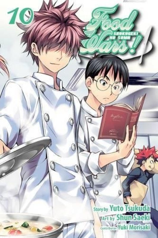 Book cover for "Food Wars!: Shokugeki no Soma, Vol. 10" by Yuto Tsukuda