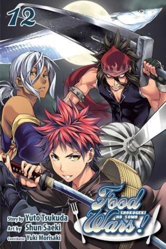 Book cover for "Food Wars!: Shokugeki no Soma, Vol. 12" by Yuto Tsukuda