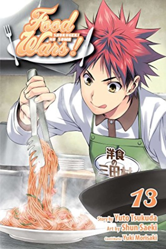 Book cover for "Food Wars!: Shokugeki no Soma, Vol. 13" by Yuto Tsukuda