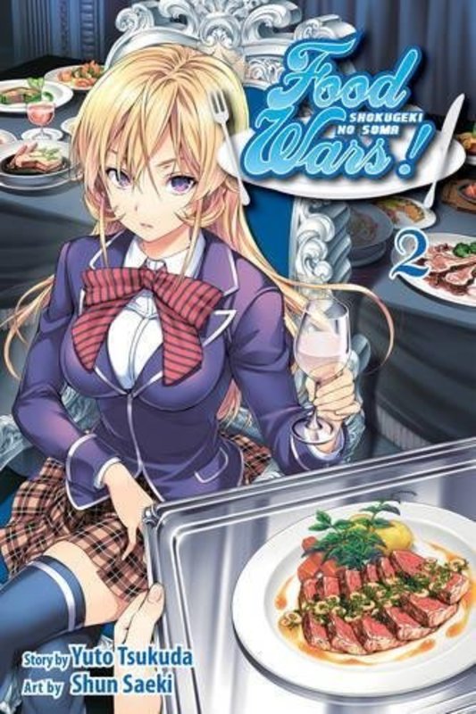 Book cover for "Food Wars!: Shokugeki no Soma, Vol. 2" by Yuto Tsukuda