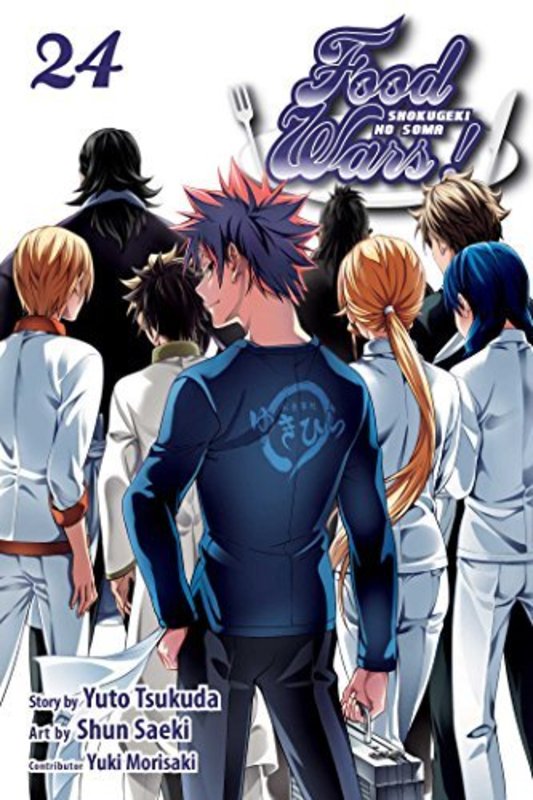 Book cover for "Food Wars!: Shokugeki no Soma, Vol. 24: Welcome To The Final Battleground" by Yuto Tsukuda