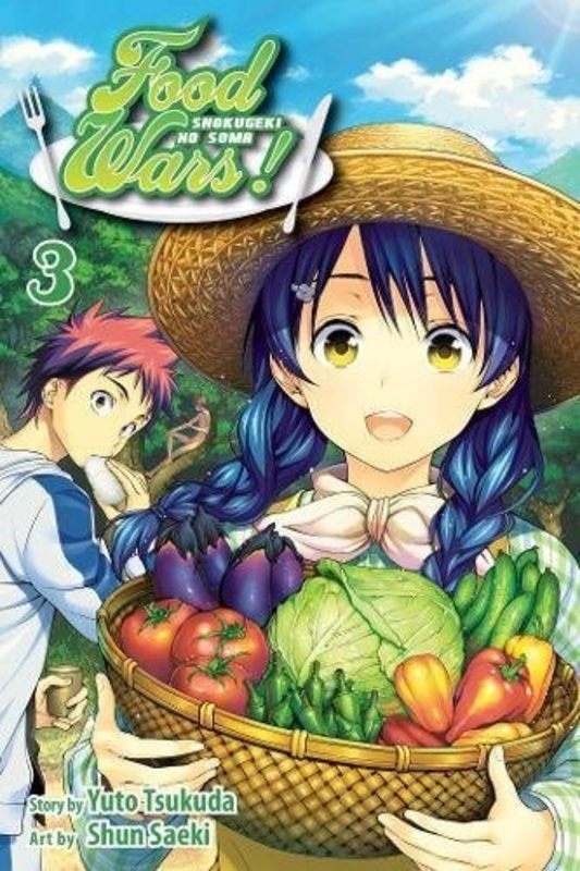Book cover for "Food Wars!: Shokugeki no Soma, Vol. 3" by Yuto Tsukuda