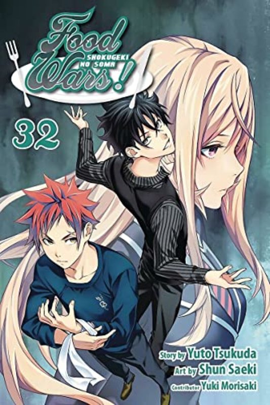 Book cover for "Food Wars!: Shokugeki no Soma, Vol. 32: A Subversive Visitor" by Yuto Tsukuda