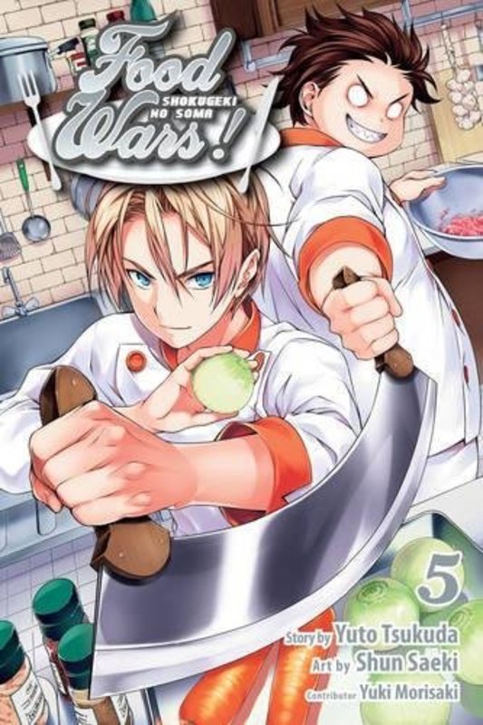 Book cover for "Food Wars!: Shokugeki no Soma, Vol. 5" by Yuto Tsukuda
