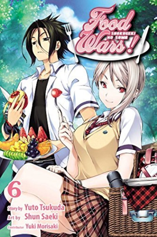 Book cover for "Food Wars!: Shokugeki no Soma, Vol. 6" by Yuto Tsukuda