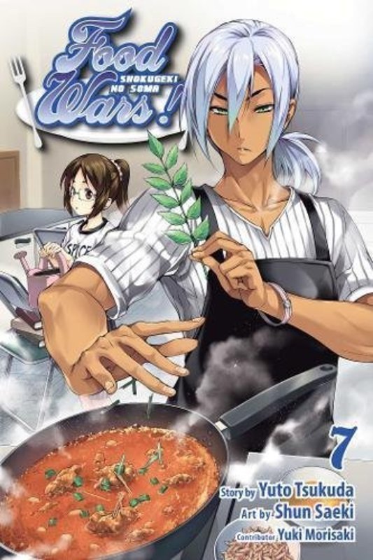 Book cover for "Food Wars!: Shokugeki no Soma, Vol. 7" by Yuto Tsukuda