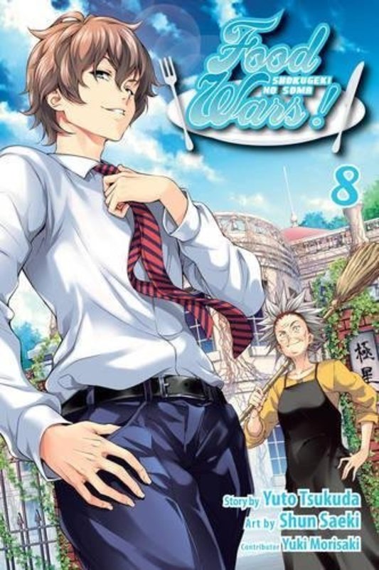 Book cover for "Food Wars!: Shokugeki no Soma, Vol. 8" by Yuto Tsukuda
