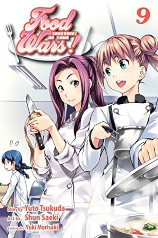Book cover for "Food Wars!: Shokugeki no Soma, Vol. 9" by Yuto Tsukuda