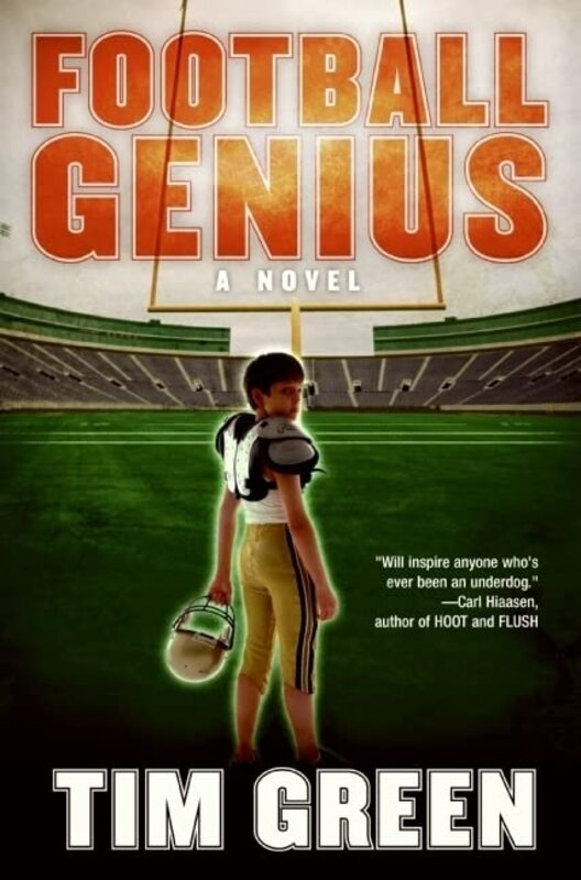 Book cover for "Football Genius" by Tim Green