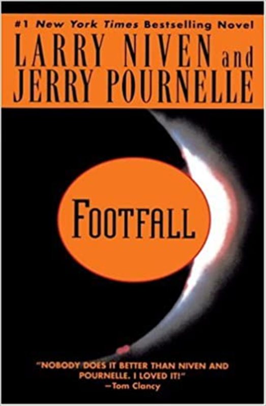 Book cover for "Footfall" by Jerry Pournelle