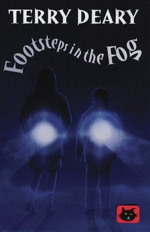 Book cover for "Footsteps In The Fog" by Terry Deary