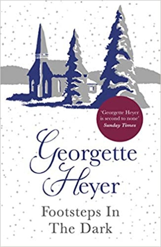Book cover for "Footsteps in the Dark" by Georgette Heyer