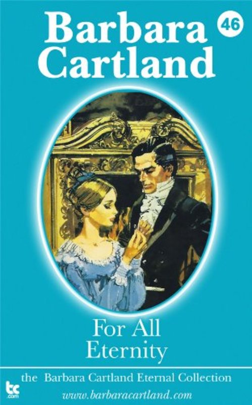 Book cover for "For All Eternity" by Barbara Cartland
