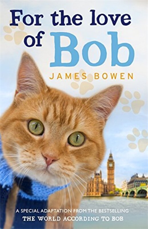 Book cover for "For the Love of Bob" by James Bowen