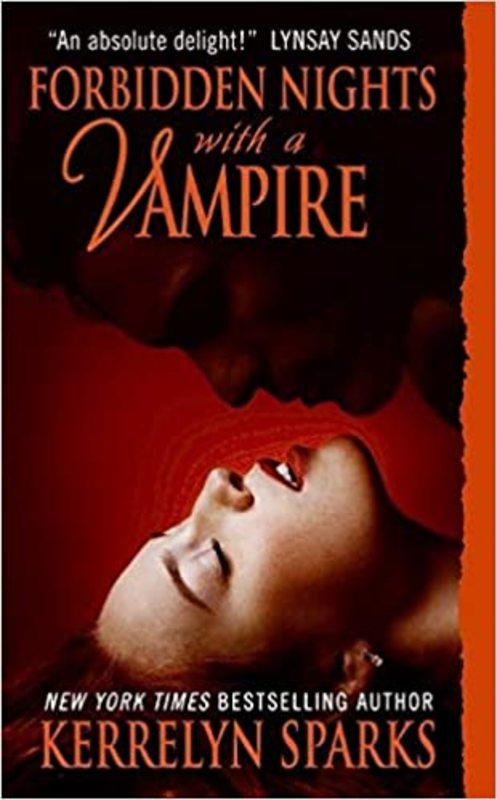 Book cover for "Forbidden Nights with a Vampire" by Kerrelyn Sparks