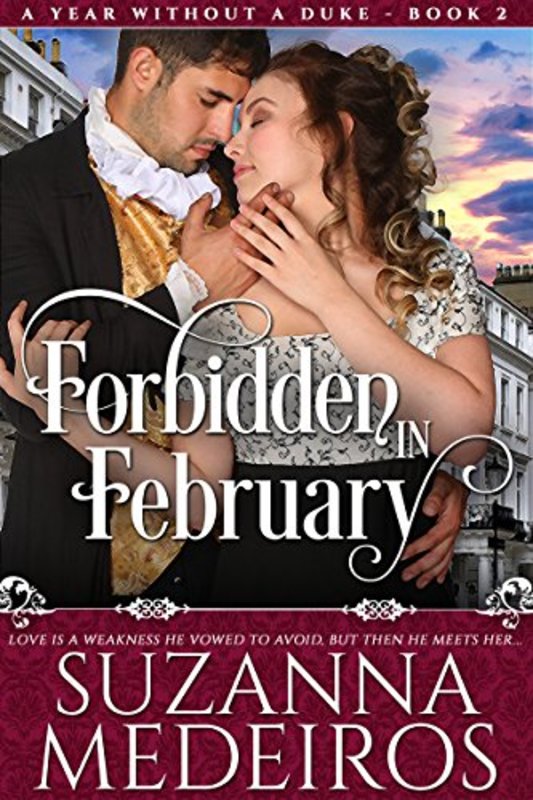Book cover for "Forbidden in February" by Suzanna Medeiros