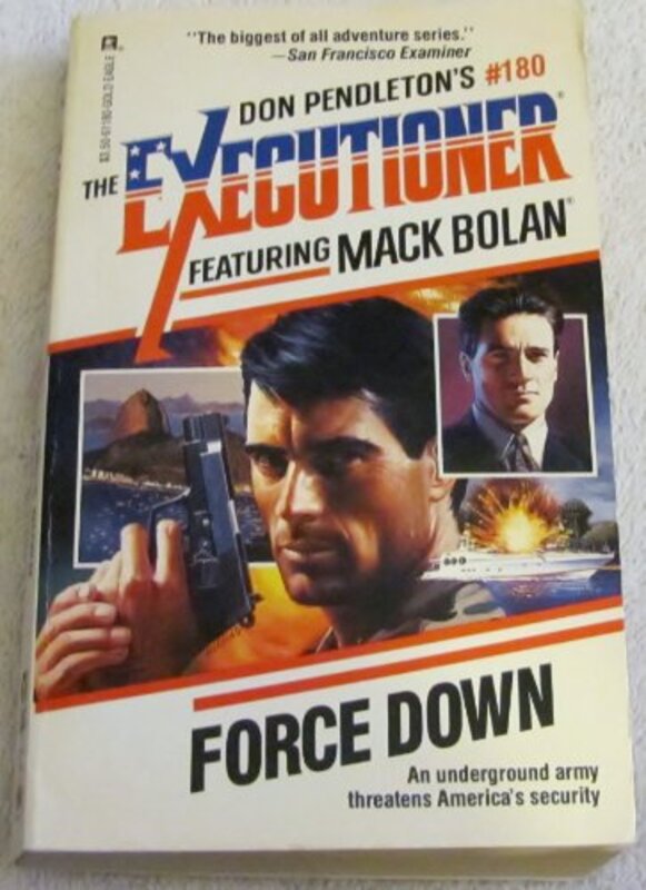 Book cover for "Force Down" by Don Pendleton