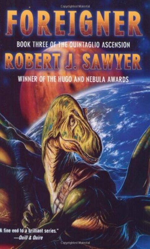 Book cover for "Foreigner" by Robert J Sawyer