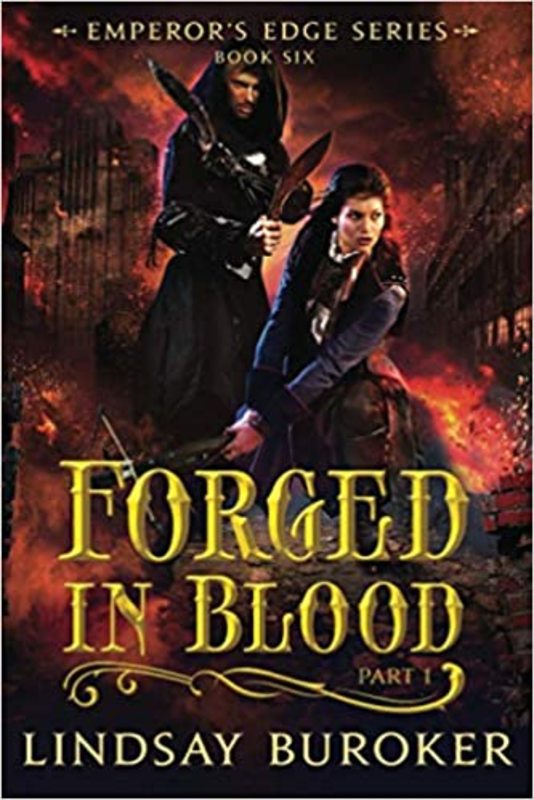 Book cover for "Forged in Blood I" by Lindsay Buroker