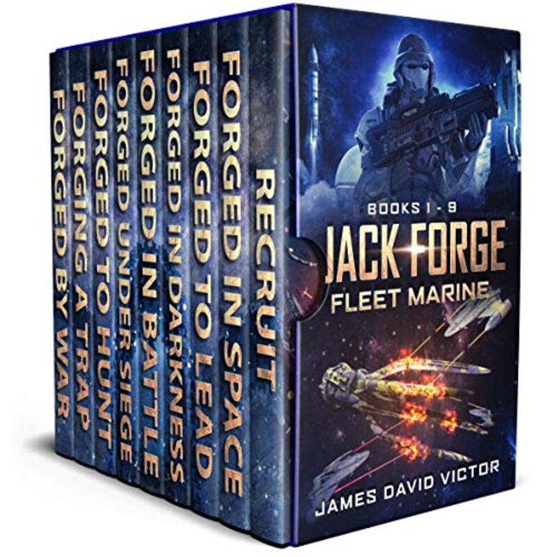 Book cover for "Forged in Darkness" by James David Victor
