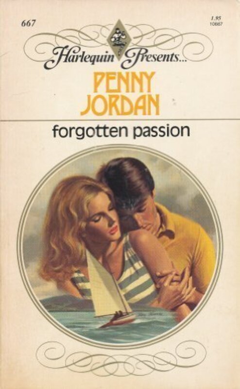 Book cover for "Forgotten Passion" by Penny Jordan