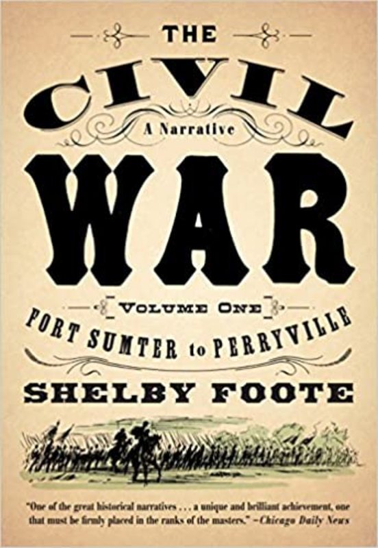 Book cover for "The Civil War" by Shelby Foote