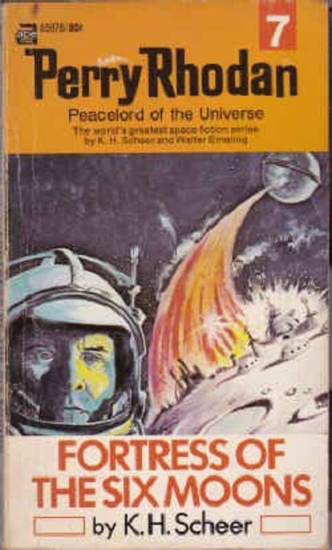 Book cover for "Fortress of the Six Moons" by Kurt Brand